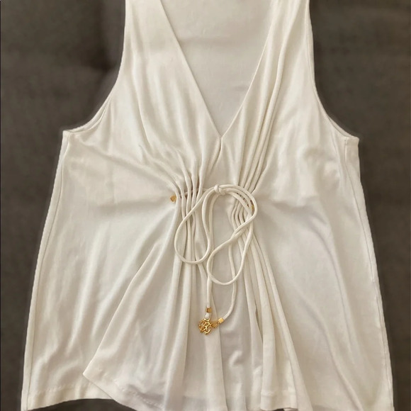 Roberto Cavalli Off White Sleeves Top Medium - Picture 10 of 11